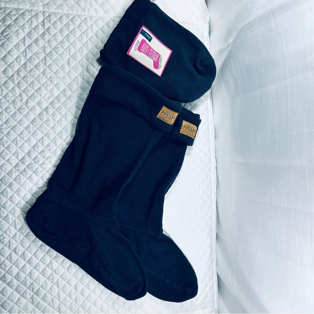 JOULES Welly socks - navy - size Large - Picture 3 of 5